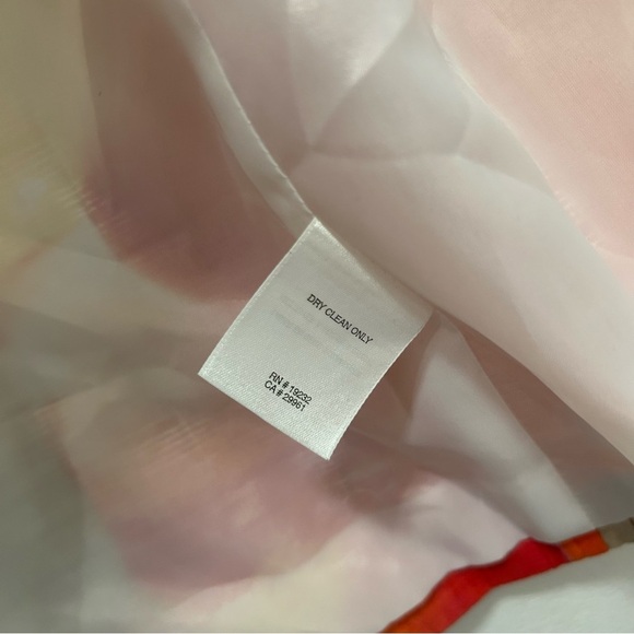 Alfred Dunner Orange & Yellow Floral 3/4 Sleeve Open Front Jacket Size 14 - Picture 6 of 6